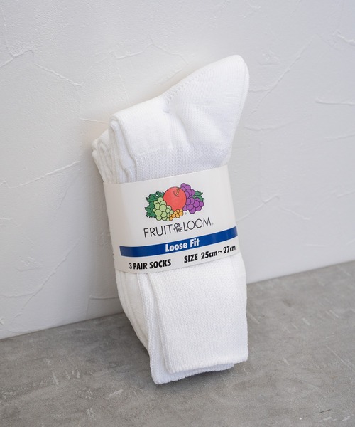 C.3P DadSocks（white）/ ルーズフィットソックス / 3足セット