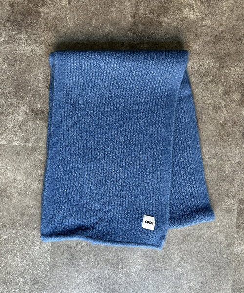 CPCM（シーピーシーエム）の「MIX糸モヘアライクマフラー（マフラー・レディース・レッド/マスタード/カーキ/ブルー・FREE）」の6枚目の写真