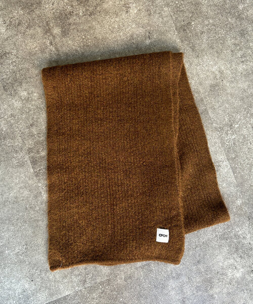 CPCM（シーピーシーエム）の「MIX糸モヘアライクマフラー（マフラー・レディース・レッド/マスタード/カーキ/ブルー・FREE）」の7枚目の写真