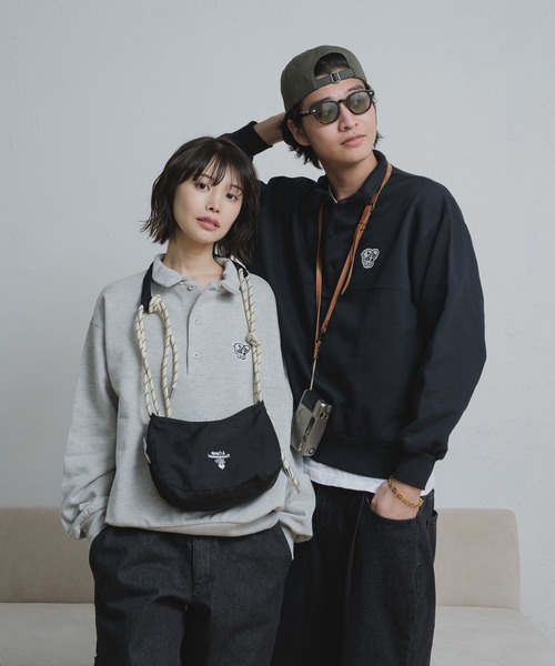BOY patch sweat polo shirt / ボーイパンチスウェット