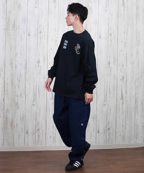 SANTA CRUZ（サンタクルーズ）の「【ムラサキスポーツ限定】SANTACRUZ/サンタクルーズ ロンT/長袖Tシャツ バックプリント 502251402（Tシャツ/カットソー・メンズ・ホワイト/ライトブラック・XL/L/M）」の8枚目の写真