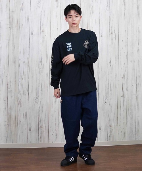 SANTA CRUZ（サンタクルーズ）の「【ムラサキスポーツ限定】SANTACRUZ/サンタクルーズ ロンT/長袖Tシャツ バックプリント 502251402（Tシャツ/カットソー・メンズ・ホワイト/ライトブラック・XL/L/M）」の7枚目の写真