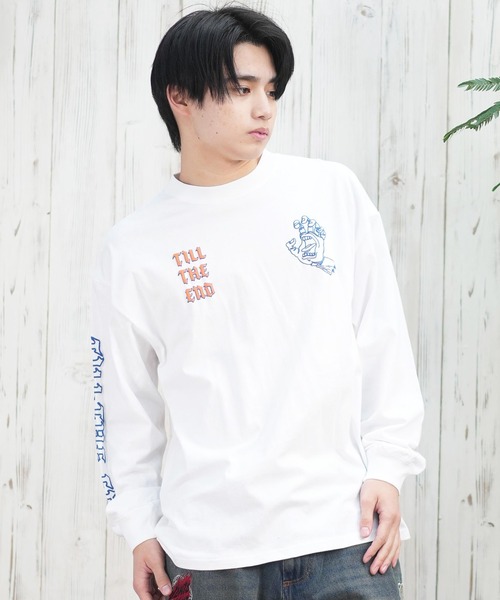 SANTA CRUZ（サンタクルーズ）の「【ムラサキスポーツ限定】SANTACRUZ/サンタクルーズ ロンT/長袖Tシャツ バックプリント 502251402（Tシャツ/カットソー・メンズ・ホワイト/ライトブラック・XL/L/M）」の12枚目の写真