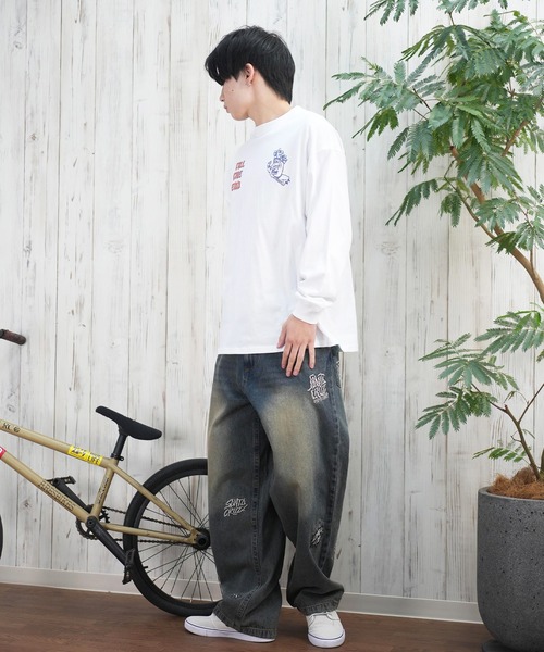 SANTA CRUZ（サンタクルーズ）の「【ムラサキスポーツ限定】SANTACRUZ/サンタクルーズ ロンT/長袖Tシャツ バックプリント 502251402（Tシャツ/カットソー・メンズ・ホワイト/ライトブラック・XL/L/M）」の16枚目の写真