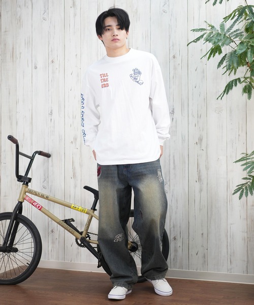 SANTA CRUZ（サンタクルーズ）の「【ムラサキスポーツ限定】SANTACRUZ/サンタクルーズ ロンT/長袖Tシャツ バックプリント 502251402（Tシャツ/カットソー・メンズ・ホワイト/ライトブラック・XL/L/M）」の15枚目の写真