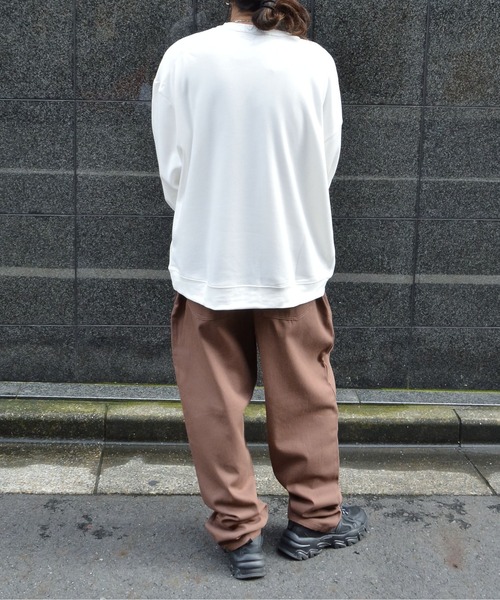 MODISH GAZE(モディシュガゼ)の「【MODISH GAZE】Risingプリントトレーナー(スウェット・メンズ・オフホワイト/グリーン・LARGE/MEDIUM)」の14枚目の写真