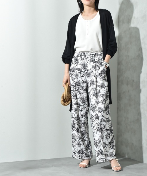 INTERPLANET（インタープラネット）の「【マシーンウォッシャブル・ＵＶ・接触冷感】ロングトッパーカーディガン（カーディガン/ボレロ・レディース・オフホワイト/グレー/ブラック/ネイビー・FREE）」の18枚目の写真