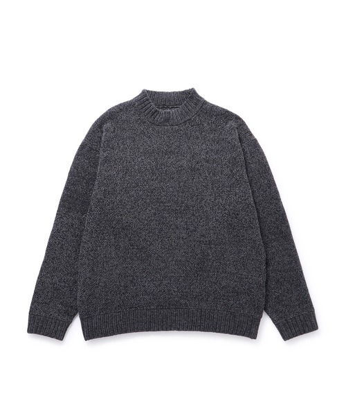 j.n.r.d(ジェー・エヌ・アール・ディー)の「モールモックネックニット(Tシャツ/カットソー・メンズ・ネイビー/チャコールグレー/ホワイト系その他2・L/LL/M)」の2枚目の写真