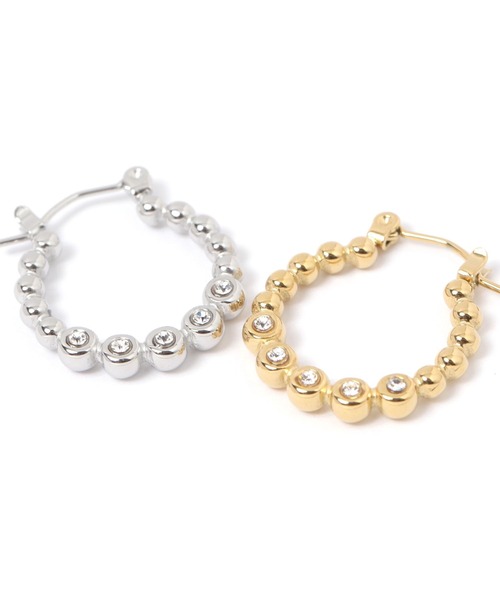 niko and...（ニコアンド）の「ステンレスボールピアス（ピアス（両耳用）・レディース・グレー/イエロー・0）」の5枚目の写真