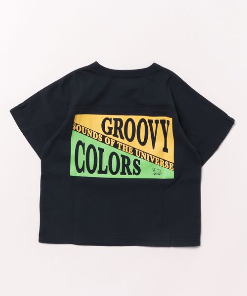 GROOVY COLORS(グルービーカラーズ)の「GROOVY COLORS Football Tee(Tシャツ/カットソー・キッズ・ネイビー・120/110)」の5枚目の写真