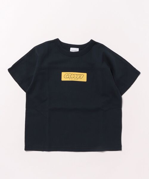 GROOVY COLORS(グルービーカラーズ)の「GROOVY COLORS Football Tee(Tシャツ/カットソー・キッズ・ネイビー・120/110)」の2枚目の写真