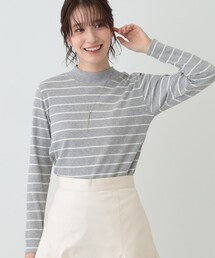 SHOO・LA・RUE | 【S-LL】テレコリブハイネックトップス(Tシャツ/カットソー)