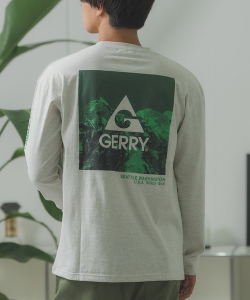 GERRY(ジェリー)の「【GERRY】別注 ネオン 転写 ボックスロゴ 長袖ロンT(Tシャツ/カットソー・メンズ・ブルー/ブラック/パープル系/カーキ/ブラック系/カーキ系/ブルー系/パープル/ホワイト系/ライトグレー/ホワイト/ライトグレー系・MEDIUM/X-LARGE/SMALL/LARGE)」の6枚目の写真