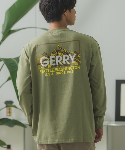 GERRY(ジェリー)の「【GERRY】別注 ネオン 転写 ボックスロゴ 長袖ロンT(Tシャツ/カットソー・メンズ・ブルー/ブラック/パープル系/カーキ/ブラック系/カーキ系/ブルー系/パープル/ホワイト系/ライトグレー/ホワイト/ライトグレー系・MEDIUM/X-LARGE/SMALL/LARGE)」の7枚目の写真