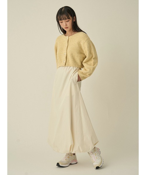 emmi（エミ）の「ウエストゴムIラインスカート（スカート・レディース・ブラック/グレー/オフホワイト・1/0）」の8枚目の写真