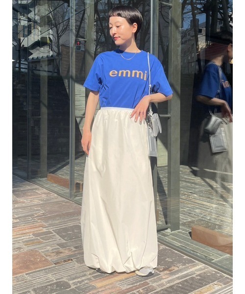 emmi（エミ）の「ウエストゴムIラインスカート（スカート・レディース・ブラック/グレー/オフホワイト・1/0）」の9枚目の写真