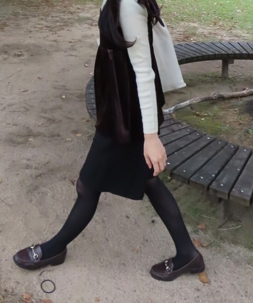 merrylatte(メリーラテ)の「ベロアリボンビスチェ(その他トップス・レディース・ブラック/ブラウン・MEDIUM)」の6枚目の写真