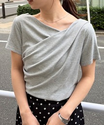 RANAN（ラナン）の「【5.5万枚突破！】【26SS新色追加】2WAYドレープオフショルリブＴシャツ/接触冷感・UV対策（Tシャツ/カットソー）」