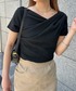 RANAN（ラナン）の「【4.4万枚突破！】【26SS新色追加】2WAYドレープオフショルリブＴシャツ/接触冷感・UV対策（Tシャツ/カットソー・M）」