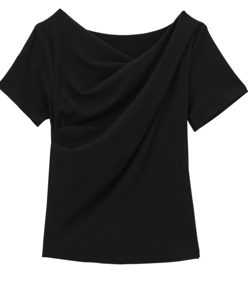 【ZOZO先行新色追加/3万枚突破！】2WAYドレープオフショルリブＴシャツ/接触冷感・UV対策