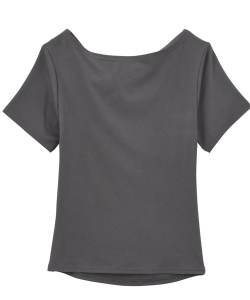 【ZOZO先行新色追加/3万枚突破！】2WAYドレープオフショルリブＴシャツ/接触冷感・UV対策
