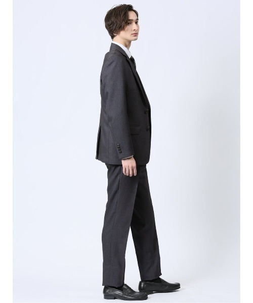 m.f.editorial(エムエフエディトリアル)の「スーツ メンズ 上下 セットアップ スリーピース ビジネス ストレッチ ウォッシャブル 2つボタン スリム リバーシブルベスト付き デニム調(スーツセット・メンズ・ネイビー・AB7/AB6/AB5/A6/A5/A4)」の11枚目の写真