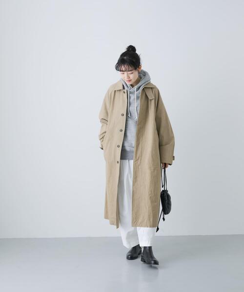 ユニセックス』コットンステンカラーコート（ステンカラーコート）｜か