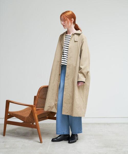 かぐれコットンステンカラーコート ユニセックス』コットンステンカラーコート（ステンカラーコート）｜か