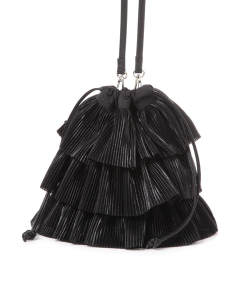 LAKOLE（ラコレ）の「プリーツラッフル2WAYショルダーバッグ / 288796（ショルダーバッグ・レディース・ブラック/ベージュ・FREE）」の15枚目の写真