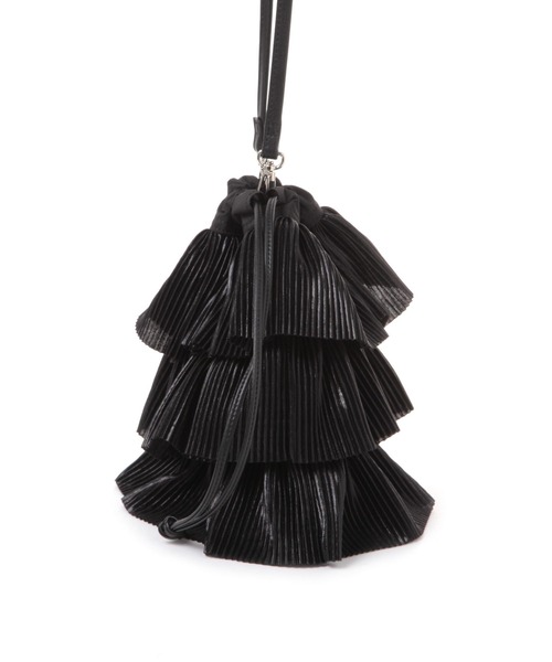 LAKOLE（ラコレ）の「プリーツラッフル2WAYショルダーバッグ / 288796（ショルダーバッグ・レディース・ブラック/ベージュ・FREE）」の14枚目の写真