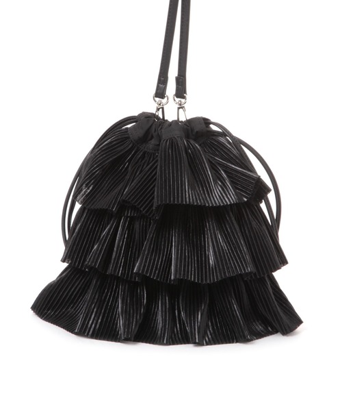 LAKOLE（ラコレ）の「プリーツラッフル2WAYショルダーバッグ / 288796（ショルダーバッグ・レディース・ブラック/ベージュ・FREE）」の13枚目の写真