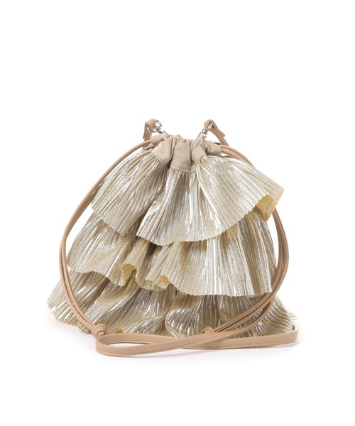 LAKOLE（ラコレ）の「プリーツラッフル2WAYショルダーバッグ / 288796（ショルダーバッグ・レディース・ブラック/ベージュ・FREE）」の19枚目の写真