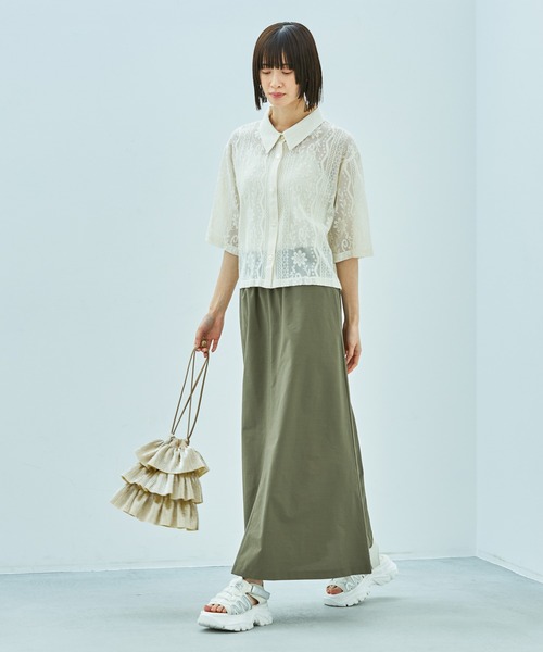 LAKOLE（ラコレ）の「プリーツラッフル2WAYショルダーバッグ / 288796（ショルダーバッグ・レディース・ブラック/ベージュ・FREE）」の20枚目の写真