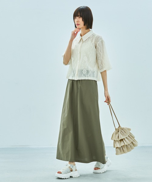 LAKOLE（ラコレ）の「プリーツラッフル2WAYショルダーバッグ / 288796（ショルダーバッグ・レディース・ブラック/ベージュ・FREE）」の21枚目の写真