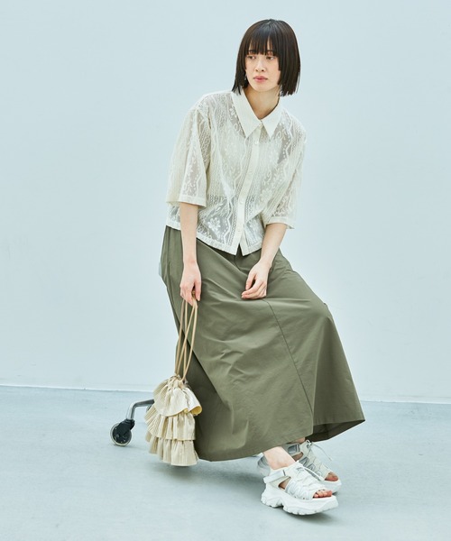 LAKOLE（ラコレ）の「プリーツラッフル2WAYショルダーバッグ / 288796（ショルダーバッグ・レディース・ブラック/ベージュ・FREE）」の22枚目の写真