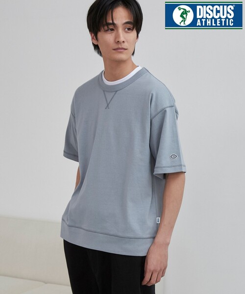 DISCUS（ディスカス）の「DISCUS（ディスカス）別注 USAコットンスウェットTシャツ（WEB限定カラー）（Tシャツ/カットソー・メンズ・オフホワイト/ブラック/ライトグレー/ネイビー/その他1/ベージュ/ダークグレー・M/L/XL/XXL）」の7枚目の写真