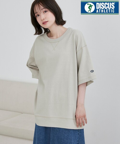 DISCUS（ディスカス）の「DISCUS（ディスカス）別注 USAコットンスウェットTシャツ（WEB限定カラー）（Tシャツ/カットソー・メンズ・オフホワイト/ブラック/ライトグレー/ネイビー/その他1/ベージュ/ダークグレー・M/L/XL/XXL）」の5枚目の写真