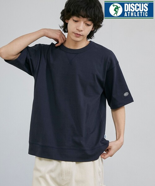 DISCUS（ディスカス）の「DISCUS（ディスカス）別注 USAコットンスウェットTシャツ（WEB限定カラー）（Tシャツ/カットソー・メンズ・オフホワイト/ブラック/ライトグレー/ネイビー/その他1/ベージュ/ダークグレー・M/L/XL/XXL）」の6枚目の写真