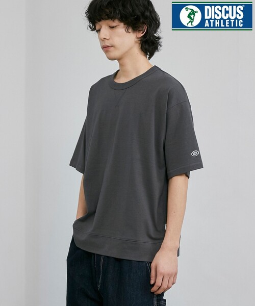 DISCUS（ディスカス）の「DISCUS（ディスカス）別注 USAコットンスウェットTシャツ（WEB限定カラー）（Tシャツ/カットソー・メンズ・オフホワイト/ブラック/ライトグレー/ネイビー/その他1/ベージュ/ダークグレー・M/L/XL/XXL）」の4枚目の写真