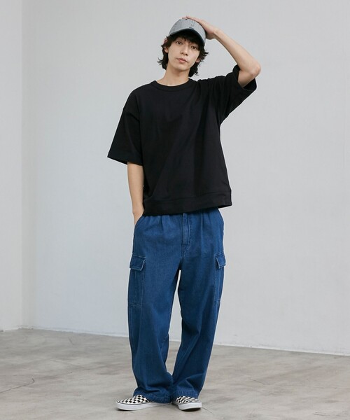 DISCUS（ディスカス）の「DISCUS（ディスカス）別注 USAコットンスウェットTシャツ（WEB限定カラー）（Tシャツ/カットソー・メンズ・オフホワイト/ブラック/ライトグレー/ネイビー/その他1/ベージュ/ダークグレー・M/L/XL/XXL）」の21枚目の写真