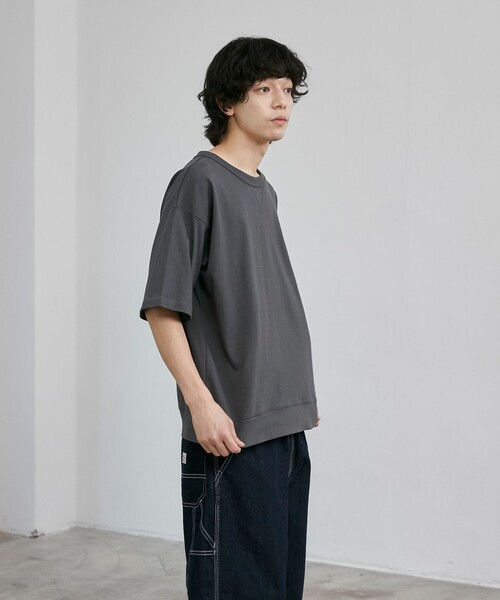 DISCUS（ディスカス）の「DISCUS（ディスカス）別注 USAコットンスウェットTシャツ（WEB限定カラー）（Tシャツ/カットソー・メンズ・オフホワイト/ブラック/ライトグレー/ネイビー/その他1/ベージュ/ダークグレー・M/L/XL/XXL）」の12枚目の写真