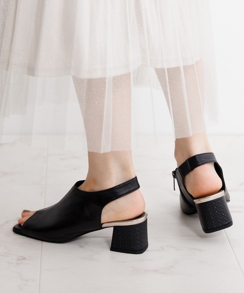 HIMIKO(ヒミコ)の「【Made in Japan】【HIMIKO】【撥水】ブロックヒールカバードサンダル/651205(サンダル・レディース・シルバー/ブラック/アイボリー・23.0cm/24.5cm/21.5cm/22.0cm/22.5cm/23.5cm/24.0cm/25.0cm/25.5cm)」の22枚目の写真