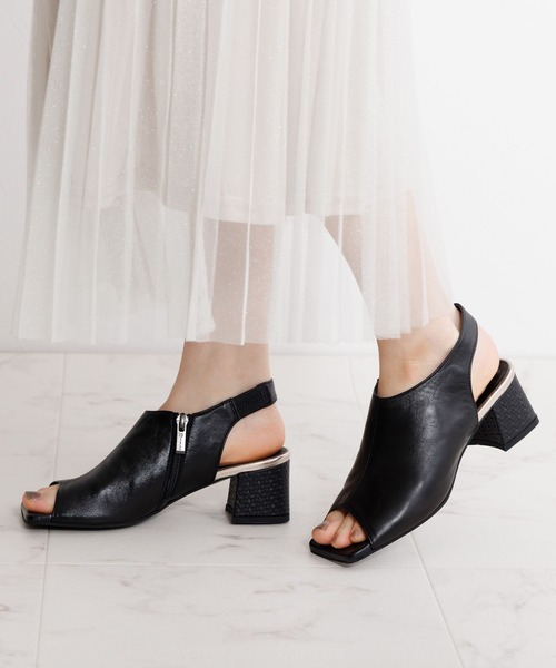 HIMIKO(ヒミコ)の「【Made in Japan】【HIMIKO】【撥水】ブロックヒールカバードサンダル/651205(サンダル・レディース・シルバー/ブラック/アイボリー・23.0cm/24.5cm/21.5cm/22.0cm/22.5cm/23.5cm/24.0cm/25.0cm/25.5cm)」の21枚目の写真