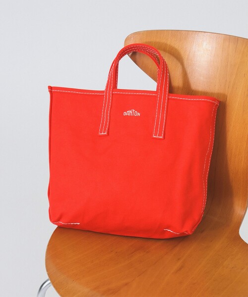 DANTON（ダントン）の「DANTON / COTTON CANVAS TOTE BAG〈VOSGES MOYEN〉（トートバッグ・レディース・レッド/ネイビー/ブラック/ダークオレンジ/レッド系その他4/グレー・ONE SIZE）」の4枚目の写真