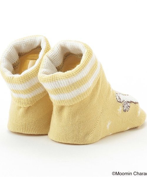 kladskap（クレードスコープ）の「MOOMIN/ムーミン・ニョロニョロカップソックス（ベビーシューズ/ベビーソックス・キッズ・ライトグリーン/マスタード・F）」の5枚目の写真