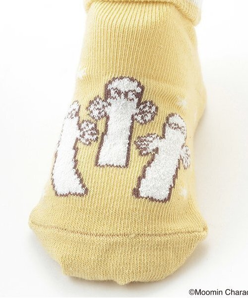 kladskap（クレードスコープ）の「MOOMIN/ムーミン・ニョロニョロカップソックス（ベビーシューズ/ベビーソックス・キッズ・ライトグリーン/マスタード・F）」の8枚目の写真