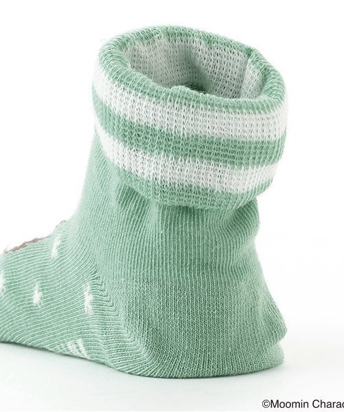 kladskap（クレードスコープ）の「MOOMIN/ムーミン・ニョロニョロカップソックス（ベビーシューズ/ベビーソックス・キッズ・ライトグリーン/マスタード・F）」の10枚目の写真