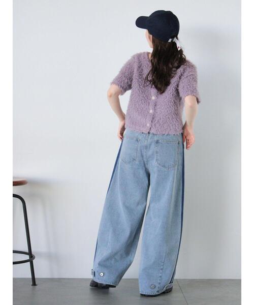 ehka sopo(エヘカソポ)の「◎前後2wayボアプルオーバー(ニット/セーター・レディース・ミント/キナリ/ベージュ/ラベンダー・F)」の19枚目の写真