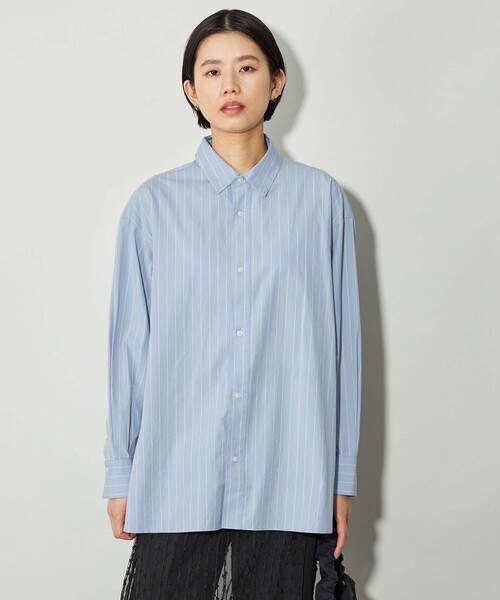 CITEN(シテン)の「<CITEN>エッセンシャルシャツ(シャツ/ブラウス・レディース・ライトブルー/コバルトブルー/その他1/ホワイト・FREE)」の4枚目の写真