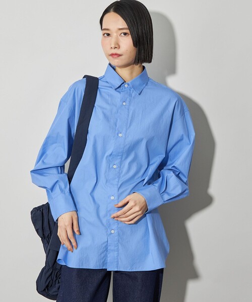 CITEN(シテン)の「<CITEN>エッセンシャルシャツ(シャツ/ブラウス・レディース・ライトブルー/コバルトブルー/その他1/ホワイト・FREE)」の3枚目の写真